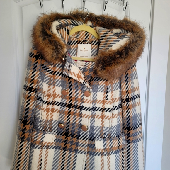 Kate spade Cream / Brown Coat